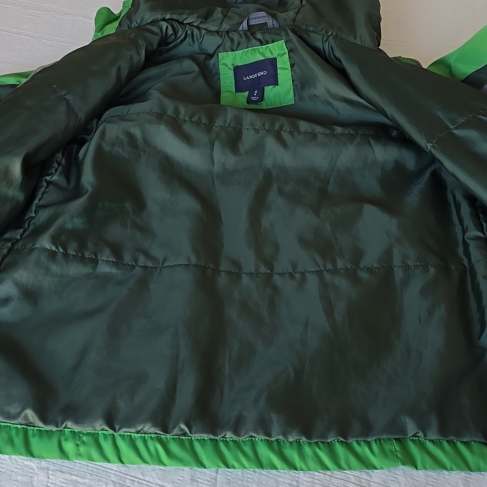 Lands' End Boys Hooded Light to Mid Weight Winter Jacket | Size Small 8 - Picture 9 of 13